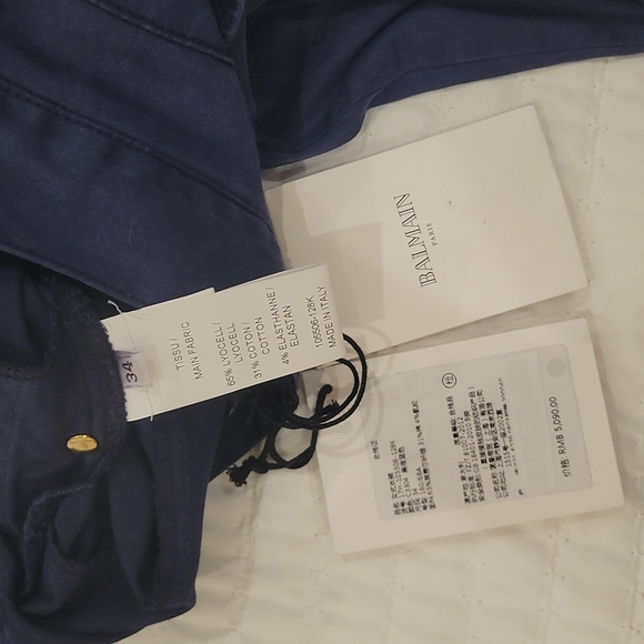 New Balmain Blue Pants in size 2. - Picture 8 of 16